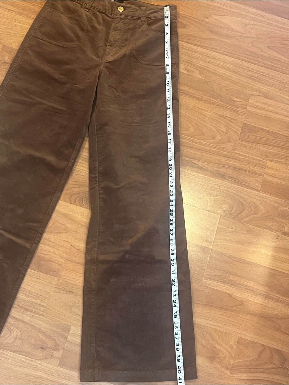 PAIGE Anessa Utility Pocket Mable Brown Corduroy Pants - size 26 - NWT - Picture 9 of 10